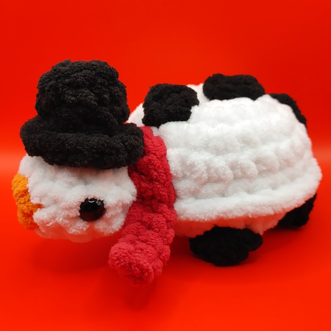 Crochet Snowman Turtle - Etsy