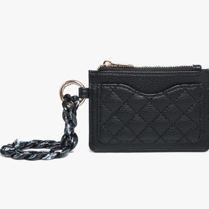 Cartera acolchada Rhodes con brazalete de cadena