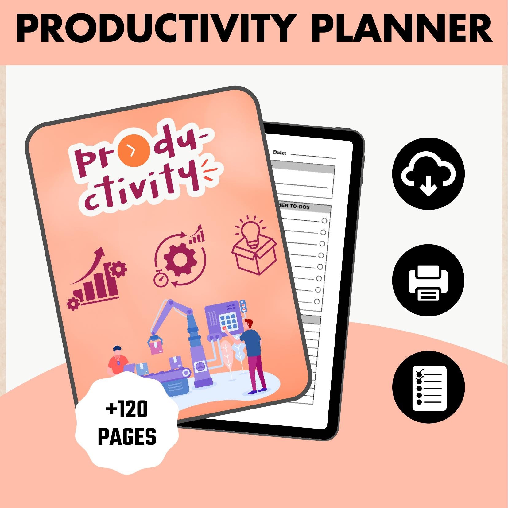 Productivity Planner Printable / Ultimate Life Journal Binder/ Daily ...