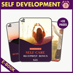 Self Development Ebook / Printable Digital Ebook  / Wellbeing / For Mental Health / Self Care