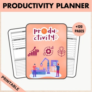 Productivity Planner Printable / Ultimate Life Journal Binder/ Daily Productivity / Digital Planner for Adult / Goal Organizer
