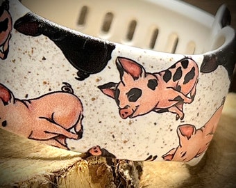 Pig watch Band Piglets watch Band pig lover watch band pig lover gift