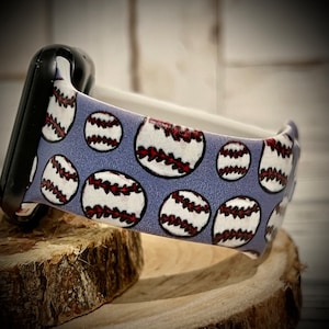 Baseball watch Band ball watch Band sport watch band baseball mom watch band soft ball watch band