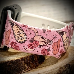 Western watch Band cowgirl watch Band skull watch band Wild West watch band