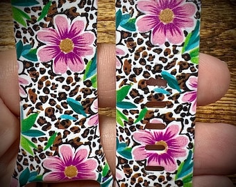 Flower watch Band spring watch Band summer watch band cheetah watch band leopard watch band hibiscus watch band pink flower watch band