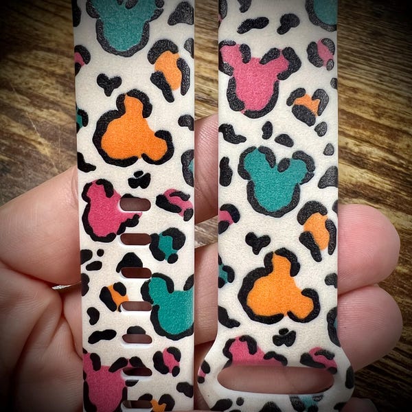 Mouse watch Band park watch Band vacation watch band mouse leopard watch band