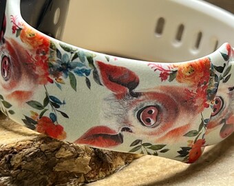 Pig watch Band Piglets watch Band pig lover watch band pig lover gift farm watch band