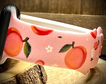 Peach watch Band peaches watch band summer watch Band fruit watch band food watch band