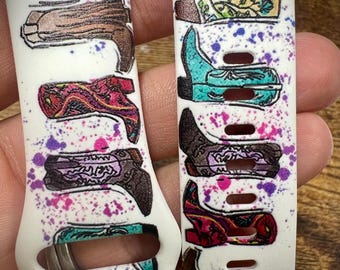 Cowgirl watch Band boots watch band horseshoe watch band western watch band