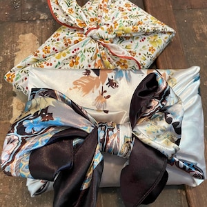 Double Bound Blind Date with a Book: Satin or Cotton Scarves with Literary Accessories