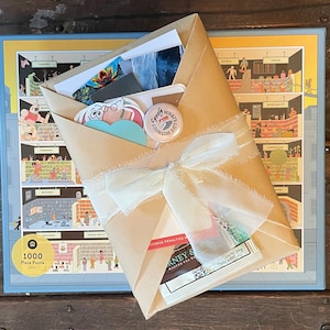 Puzzling with a Blind Date with a Book, blind date with  a book, jigsaw puzzle, book lover gift, gift for reader, puzzle, book accessories
