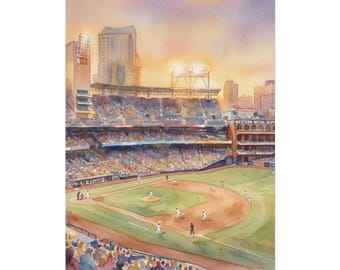 Poster arrotolato dello stadio di San Diego