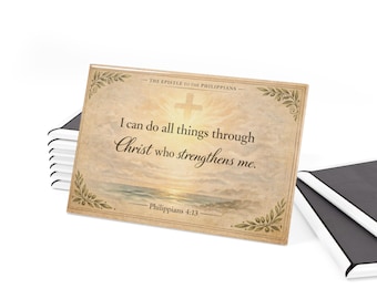 Magnete rettangolare con versetto biblico "Filippesi 4:13"