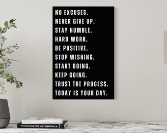 Motivational Wall Art: Gym, Office, Entrepreneur Inspiration