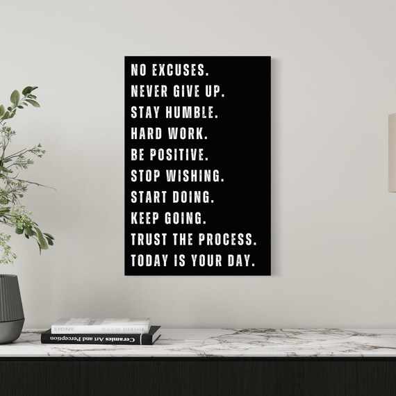 Motivational Wall Art: Gym, Office, Entrepreneur Inspiration
