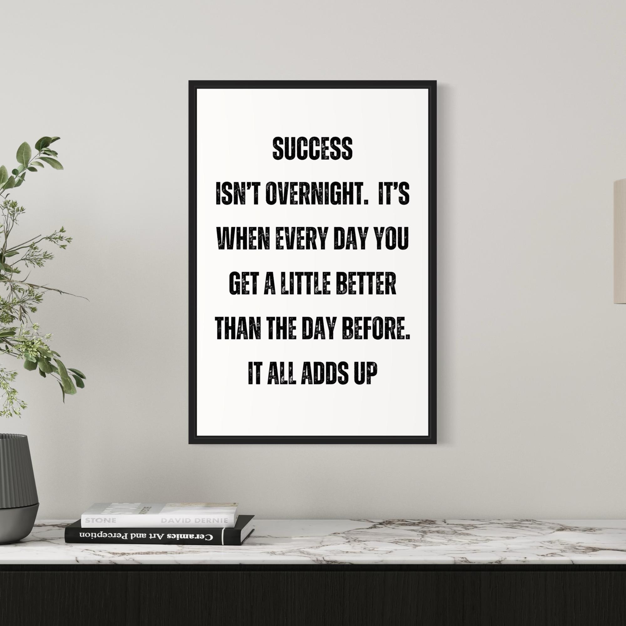 Success Quote Poster: Motivational Dorm & Office Wall Art - Etsy