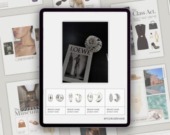 10 Premium Editable Canva LTK Instagram Template, Gift Guide, LTK Template, Fashion, Lifestyle, Pinterest, Social Media, Blogger, Creator