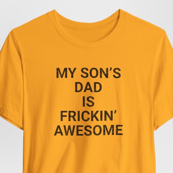 Awesome Dad Shirt Cute Men Fathers Day Gift from Son Shirt, Best Daddy Shirt Funny Gift for New Father's Day Present for Dad, Proud Poppa