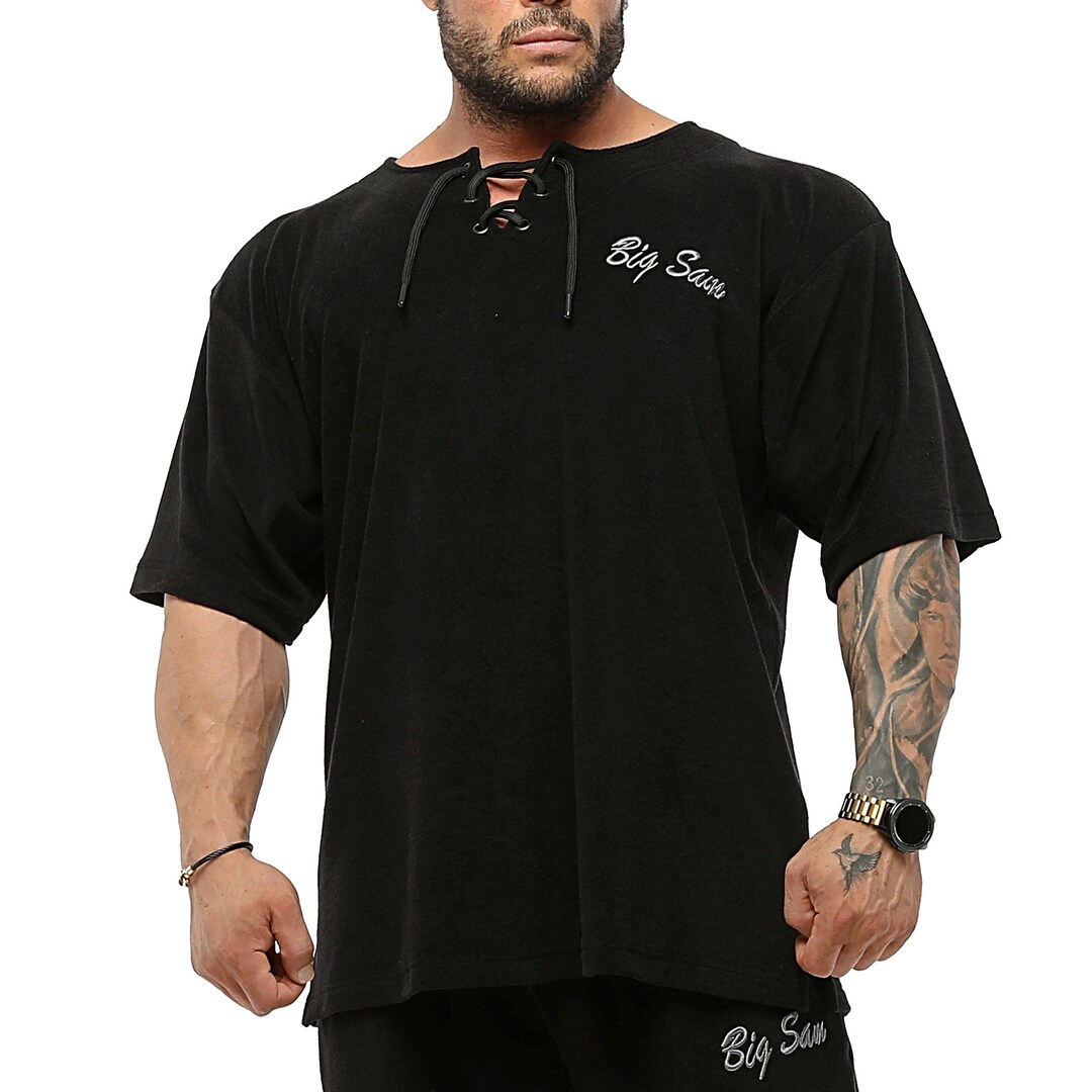 BIG SM Sportswear Musclewear Men's Training Sports Ragtop Rag Top Terry ...