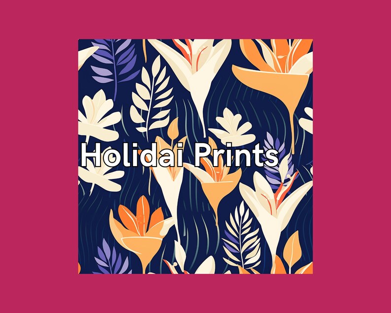 Tropical Aloha Pattern Pack 3 (24 images) - HolidAI Prints