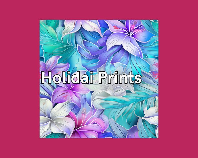 Tropical Aloha Pattern Pack 3 (24 images) - HolidAI Prints