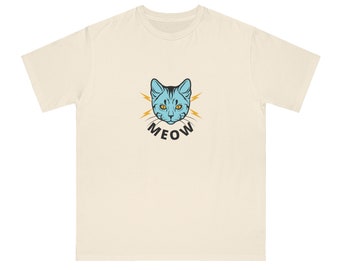 Koszulka unisex Meow Blue Kitty Organic