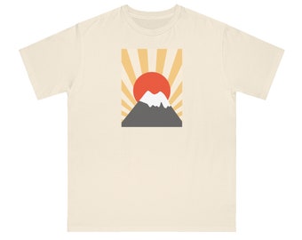 Koszulka unisex z nadrukiem Mount Fuji Organic