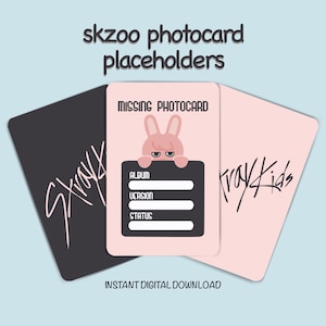 Skzoo Dwaekki photocard placeholder | digital download/printable | kpop collecting | Stray Kids Seo Changbin