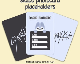 Stray Kids Photocard Binder – SKZoo Design, 400 Taschen, 24,5x18x5 Cm, Leder-Optik, Inkl. Armband, Für STAY-Fans