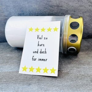 Lettrage pour bougie funéraire // Autocollant pour bougie funéraire // Décoration funéraire personnelle // Cadeau de condoléances // Décoration funéraire // Autocollant pour lanterne