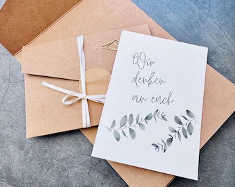 Mourning card / condolence card / expression of sympathy / funeral gift / condolence card