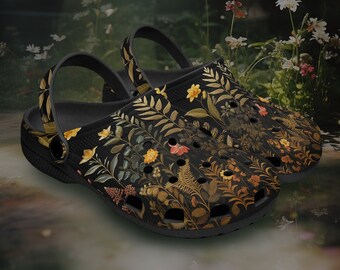 Classic botanical floral clog deals