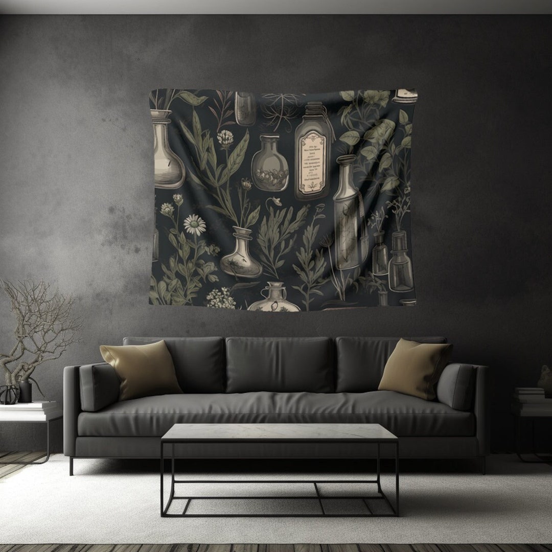 Dark Academia Cottagecore Tapestry Witchy Forestcore Boho Mystical ...