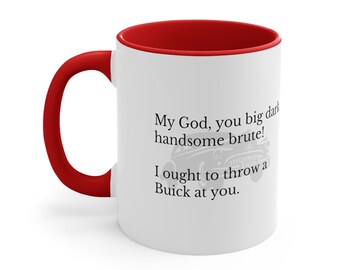 Akzent Kaffeetasse, 11oz. Großer dunkler stattlicher Rohling