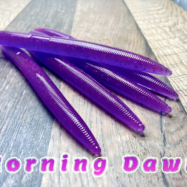 5" Senko style stick worm (Morning Dawn)