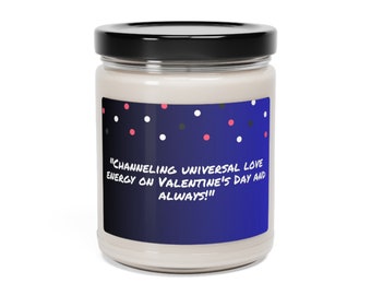 Universal Love Vibration Valentine's Day Vibe Wellness Love Candle Scented Soy Candle Wellness Candles Gifts for Women Scented Candle Vday