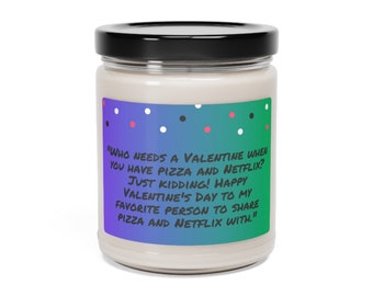 Humor Candle Love Valentine's Love Vibration Valentine's Day Vibe Scented Soy Candle Wellness Candles Gifts for Women Scented Candle