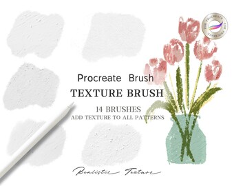 Watercolor Texture Brushes for Procreate, Texture Procreate, Oil Texture Brushes , Painting Kit for Procreate , Digital Download