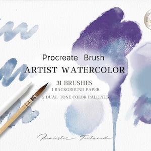 Watercolor Painting Brushes for Procreate, iPad Brushes,Watercolor Brushes ,Painting Kit for Procreate ,Digital Download
