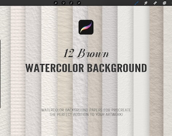 12 Watercolor Digital Papers,Digital Background, Watercolour Paper Textures,White Paper Texture,Digital Scrapbook Paper Clipart