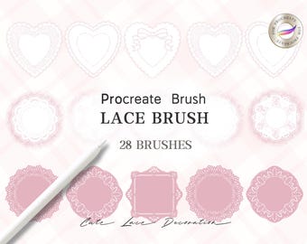 Procreate Lace  Brushes,Perfect for Fashion Design,Anime,Manga Drawing,Digital Download