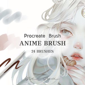 Anime Brush Set,Procreate Character Brushes,Character Sketch,Coloring Brushes,iPad Brushes,Painting Kit for Procreate ,Digital Download