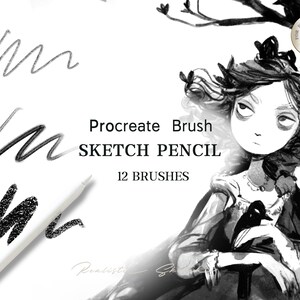 Sketch Brushes Procreate, iPad Brushes, Pen Charcoal Brushes,Sketch Brushset Procreate,Sketch Brushes, Hatching,Digital Download
