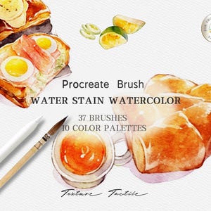 Aquarelborstels voor Procreate, iPad-borstels, aquarelpenselen, schilderset voor Procreate, digitale download