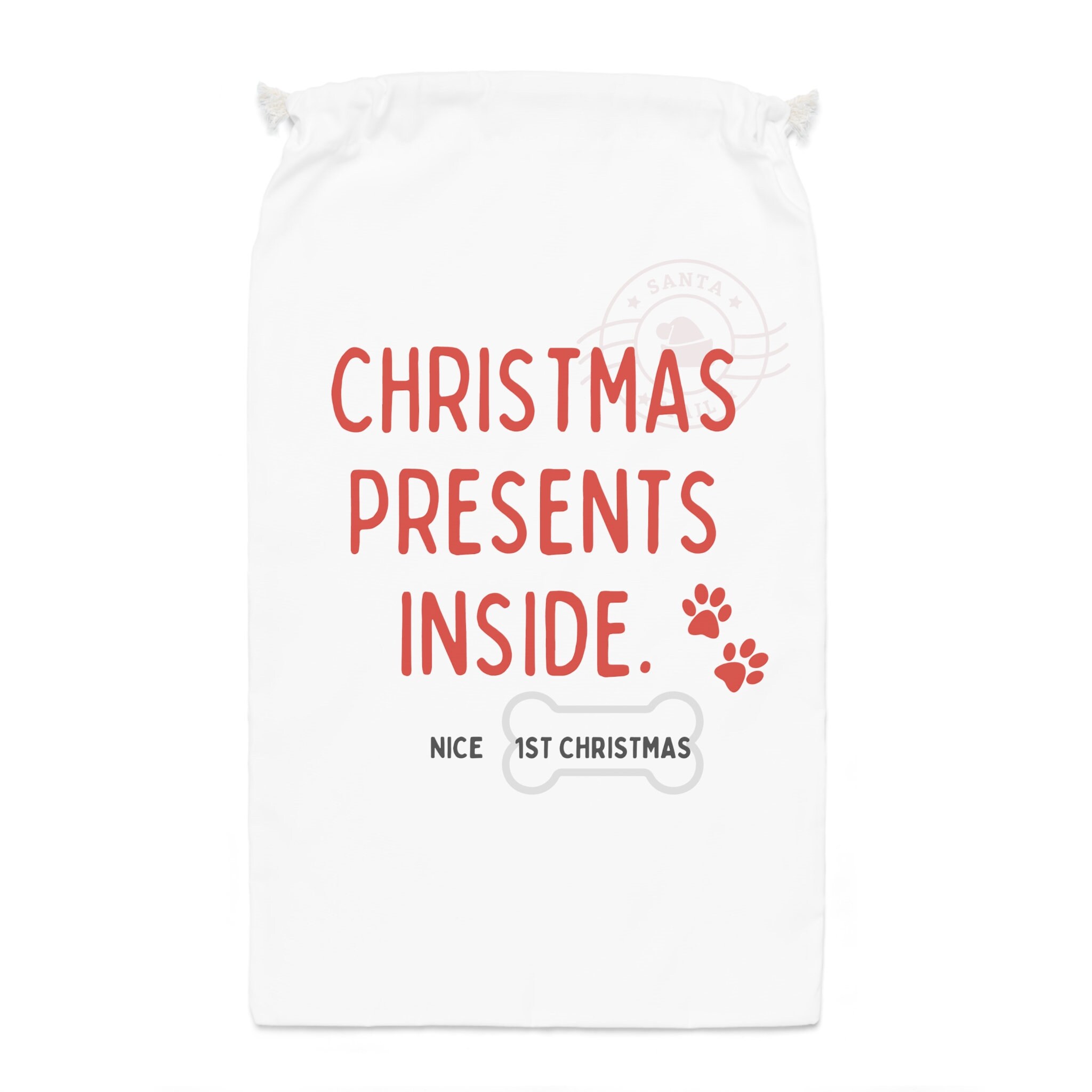 Dog Christmas Bag Puppy Edition First Christmas Etsy