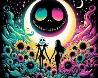 Jack & Sally Editable Tumbler Wrap