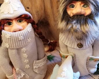 Gnome Family with Baby Decoration Christmas