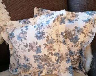 Decorative cushion blue white 40x40 cushion cover pack of 2