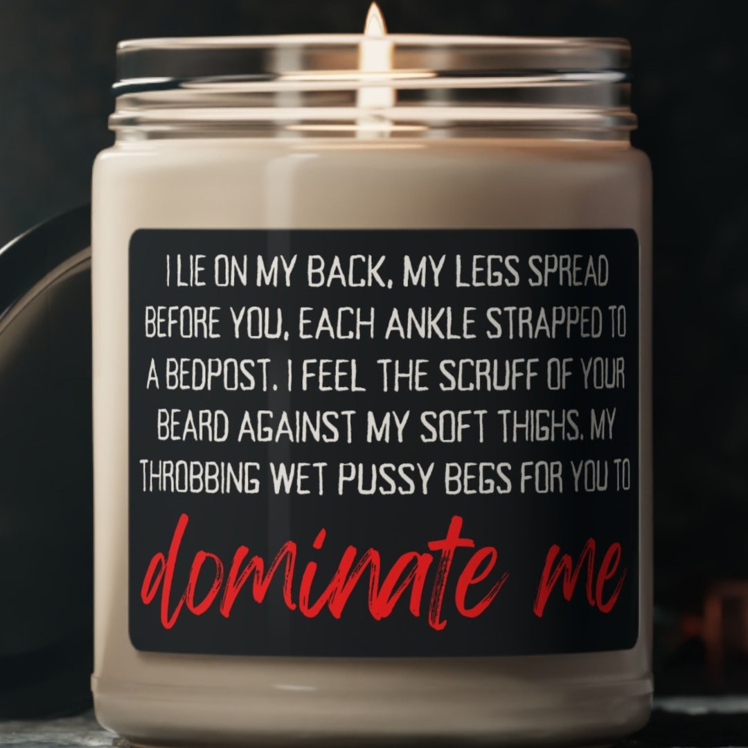 BDSM Candle, Sexy Candles, Kinky Gift, Naughty Candles for Women, Sexual Anniversary, Oral Sex