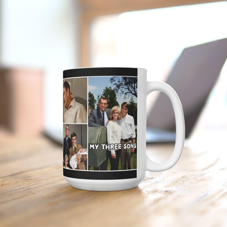 My Three Sons 1960s American Sitcom TV Show Mug, Fred MacMurray